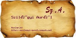 Szilágyi Aurél névjegykártya